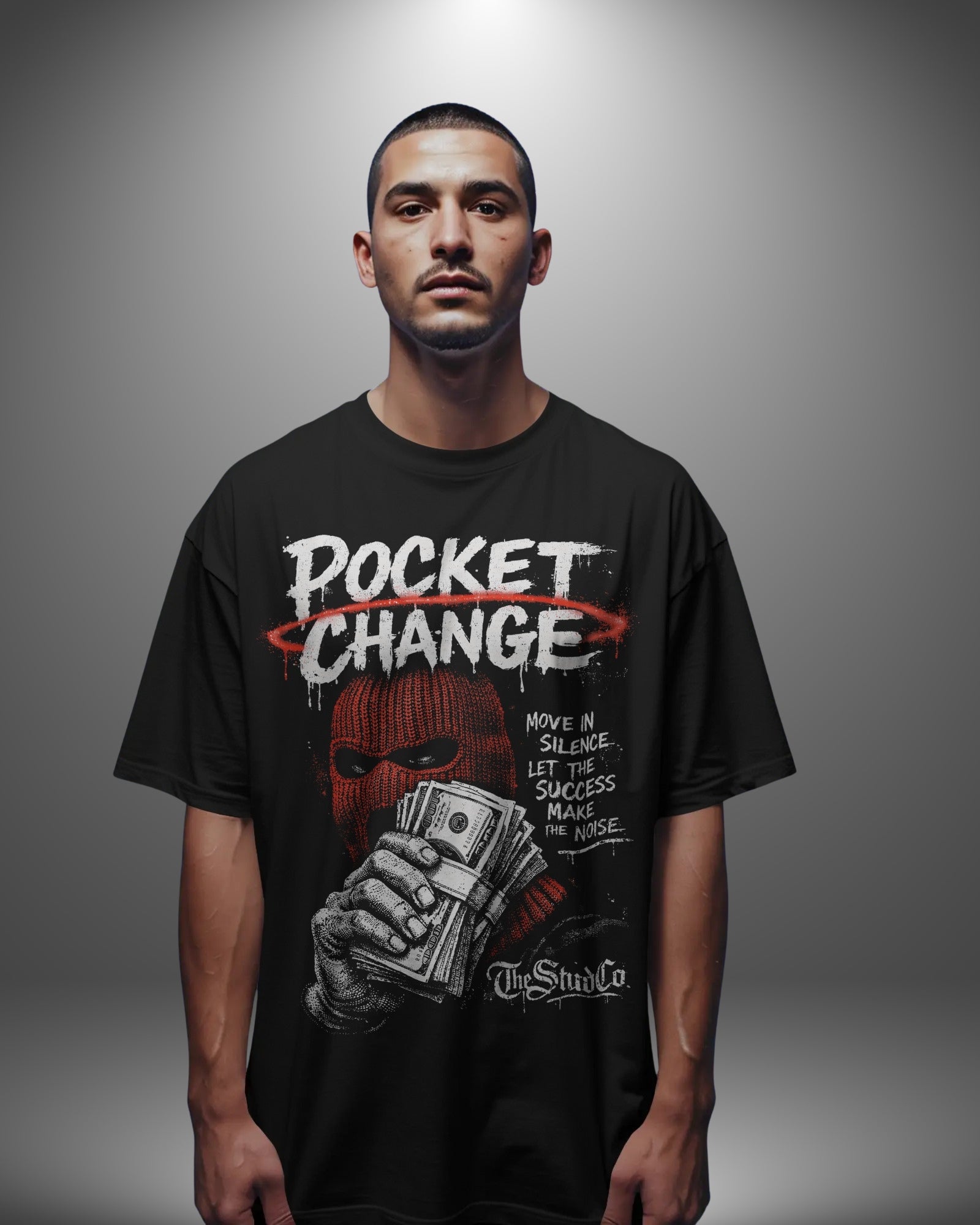 Pocket Change Urban Streetwear Oversize T-Shirt