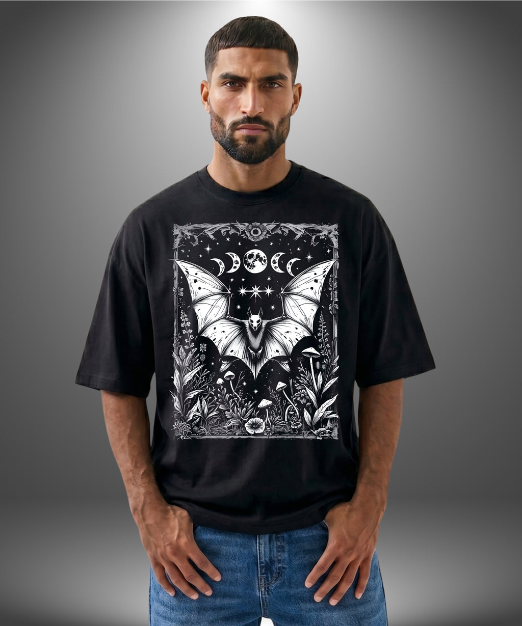 Gothic Bat Oversize T-Shirt