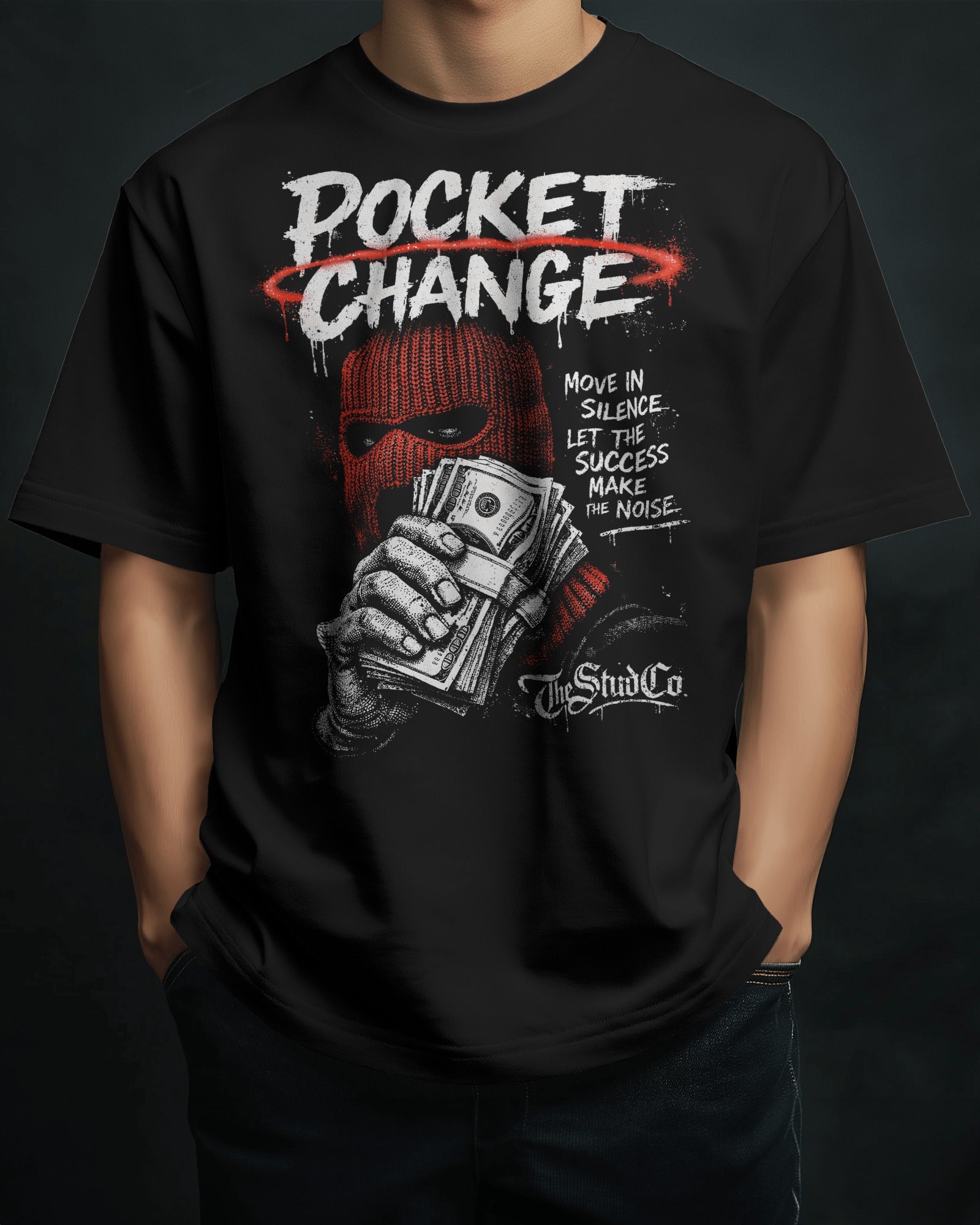 Pocket Change Urban Streetwear Oversize T-Shirt