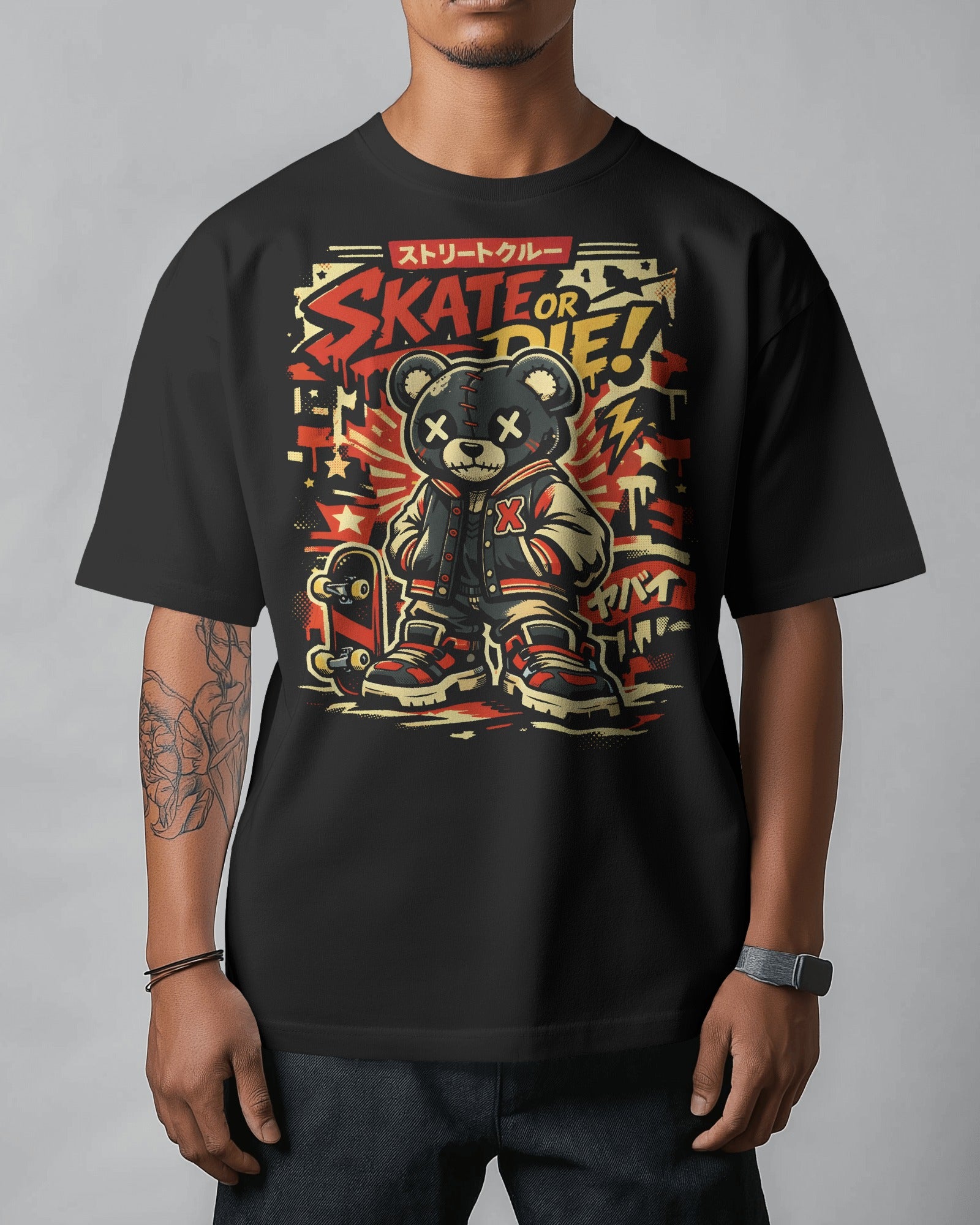Skate or Die Urban Mascot Oversize T-Shirt
