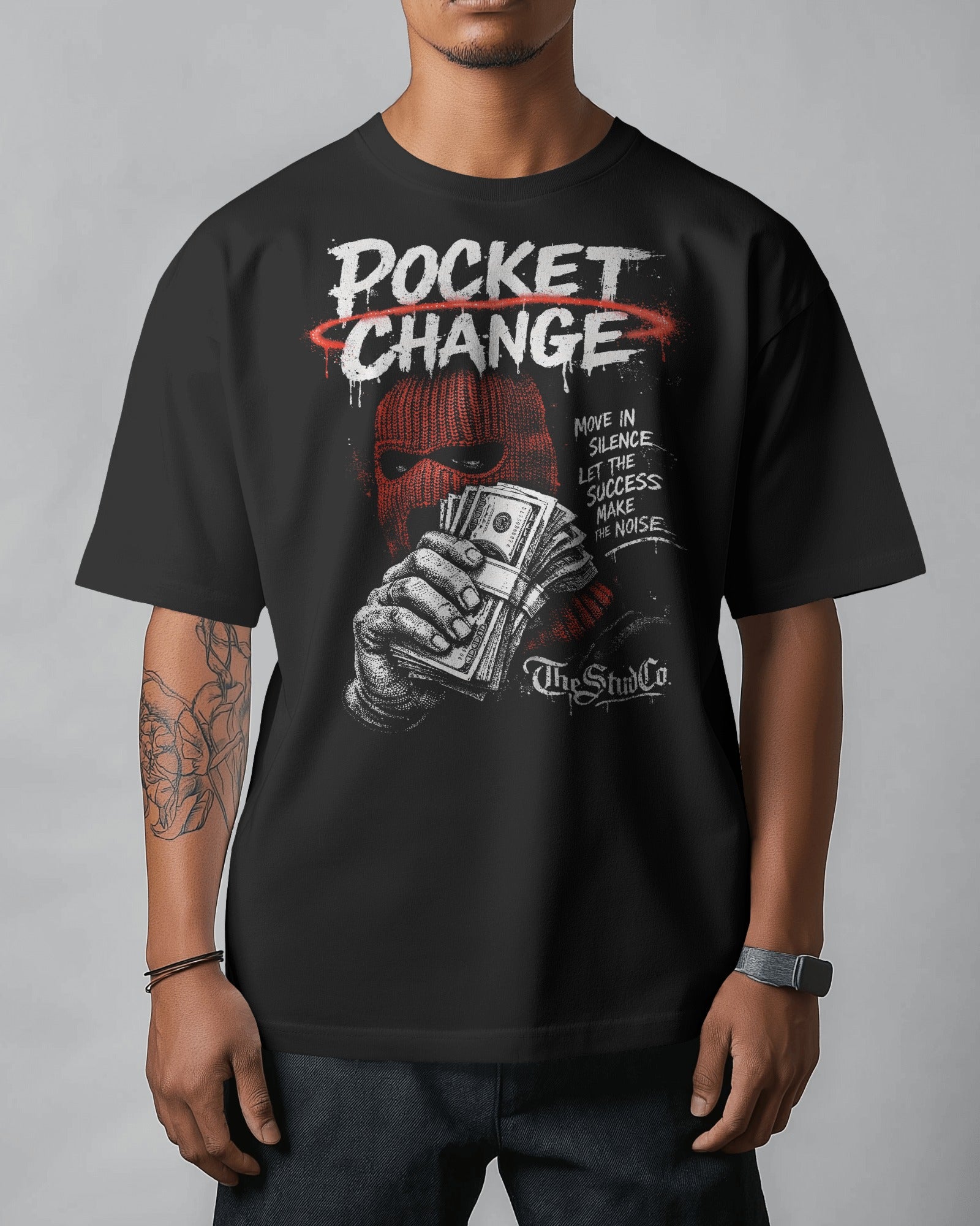 Pocket Change Urban Streetwear Oversize T-Shirt